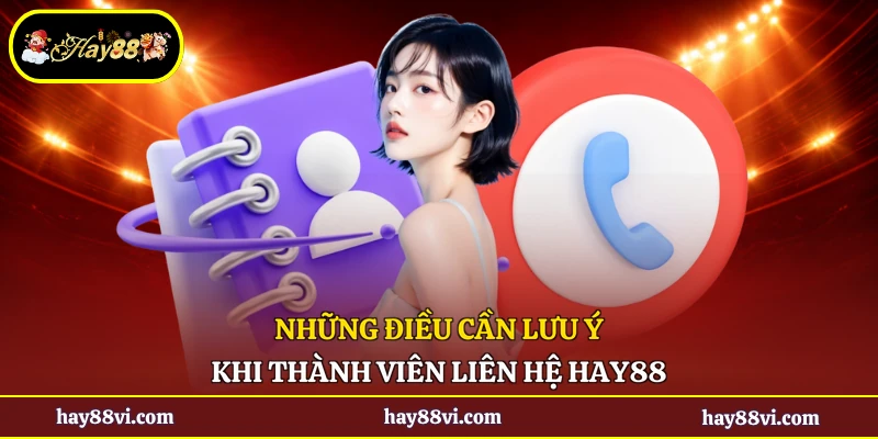 Những điều cần lưu ý khi thành viên liên hệ Hay88