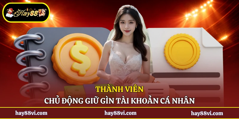 Thành viên chủ động giữ gìn tài khoản cá nhân