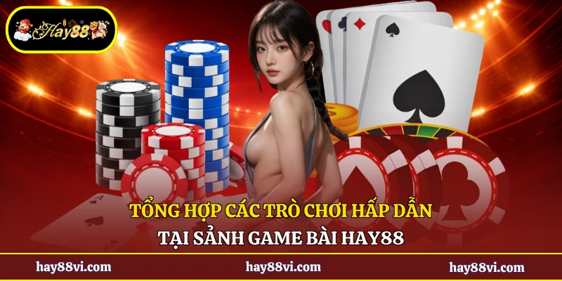 Tổng hợp các trò chơi hấp dẫn tại sảnh game bài Hay88